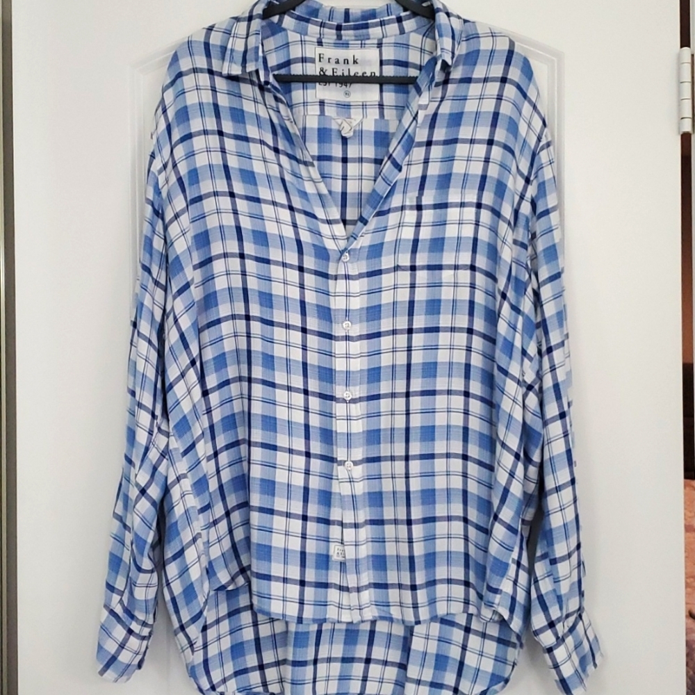 Frank & Eileen Blue Plaid Button Down Shirt
